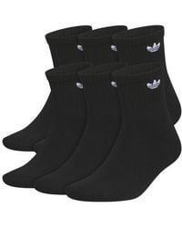 adidas - 6-Pack Trefoil 2.0 Crew Socks - Lyst