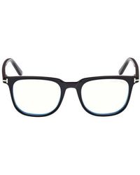 Tom Ford - 50Mm Square Light Blocking Optical Glasses & Clip-On Sunglasses - Lyst