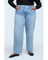 Madewell - Crossover Low Slung Straight Leg Jeans - Lyst