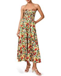 Solid & Striped - The Lolita Floral Print Halter Maxi Dress - Lyst