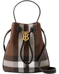 Burberry - Mini Tb Bucket Bag - Lyst