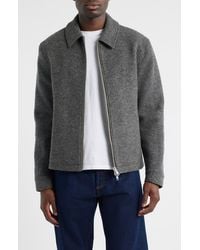 Wax London - Eldon Boiled Wool Zip Jacket - Lyst