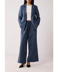 REISTOR - Weekday Blazer And Wide-Leg Drawstring Pants Set - Lyst