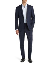 Canali - Kei Trim Fit Plaid Wool Suit At Nordstrom - Lyst