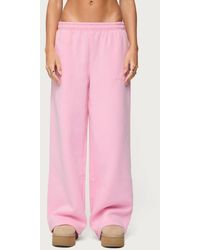 Edikted - Totally Logo Wide Leg Sweatpants - Lyst
