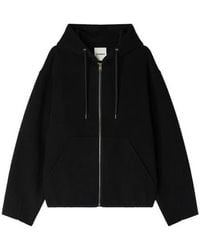 Sandro - Hooded Zip-Up Wool Jacket - Lyst