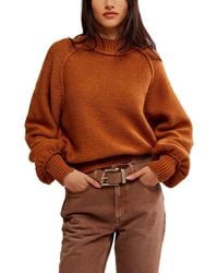 Free People - Riley Mock Neck Sweater - Lyst