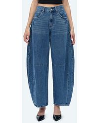 Bayeas - Darted Super High Waist Barrel Jeans - Lyst