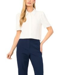 Halogen® - Puff Sleeve Button-Up Top - Lyst