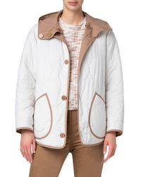Akris Punto - Boxy Signature Techno Dot Quilt Reversible Hooded Jacket - Lyst