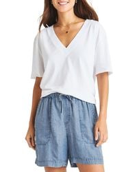 Splendid - Kacey V-Neck T-Shirt - Lyst