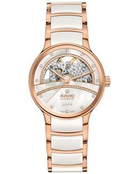 Rado - Centrix Open Heart Superjubile Diamond Bracelet Watch, 35Mm - Lyst