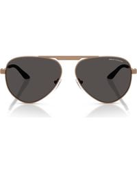 ARMANI EXCHANGE - 58Mm Aviator Sunglasses - Lyst