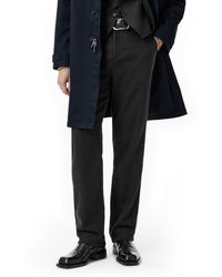 John Varvatos - Duncan Regular Fit Flat Front Twill Pants - Lyst