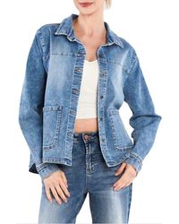 HINT OF BLU - The Latest Scoop Denim Shirt Jacket - Lyst