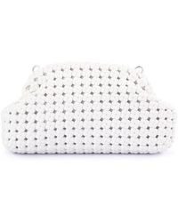 OLGA BERG - Everly Handwoven Faux Leather Frame Clutch - Lyst