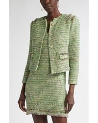 St. John - Arden Metallic Tweed Jacket - Lyst