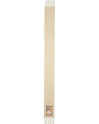 Burberry - Equestrian Knight Detail Cashmere Fringe Scarf - Lyst