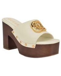 Guess - Qisha Platform Slide Sandal - Lyst