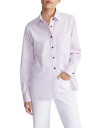 Lafayette 148 New York - Microgingham Cotton Poplin Button-up Shirt - Lyst