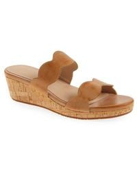 Chocolat Blu - Fira Platform Wedge Slide Sandal - Lyst
