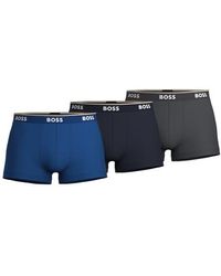 BOSS - 3-Pack Power Stretch Cotton Trunks - Lyst