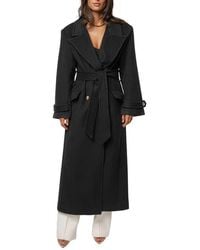JLUXLABEL - Empire Double Breasted Longline Coat - Lyst