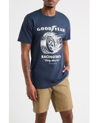 Brixton - X Goodyear Cheater Slick Cotton Graphic T-Shirt - Lyst