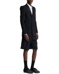 Balmain - Grain De Poudre Blazer With Satin Lapels - Lyst