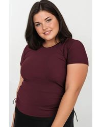 Calypsa - Plus Size Short Sleeve Adele Swim Top - Lyst