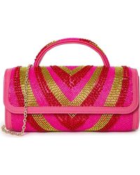 Lele Sadoughi - Mini Tabitha Beaded Sur Mer Top Handle - Lyst
