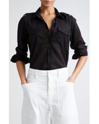 Nili Lotan - Jora Cotton Shirt - Lyst