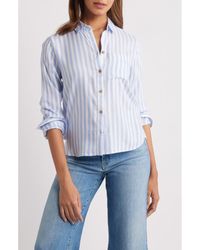 Beach Lunch Lounge - Candace Stripe Button-Up Shirt - Lyst