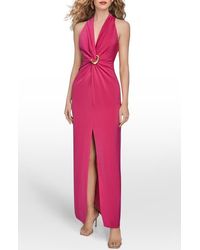 Donna Karan - Twisted Sleeveless Gown - Lyst