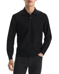 Theory - Goris Long Sleeve Polo - Lyst
