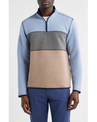 Johnston & Murphy - Reversible Quilted Quarter Zip Pullover - Lyst