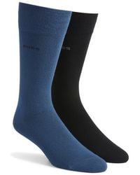 BOSS - Assorted 2-Pack Solid Dress Socks - Lyst