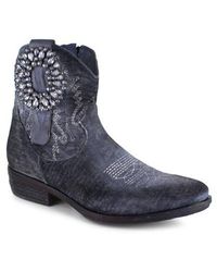 Zigi - Edith Velvet Western Boot - Lyst