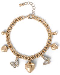 Jessica Simpson - Heart & Butterfly-Tone Bracelet - Lyst