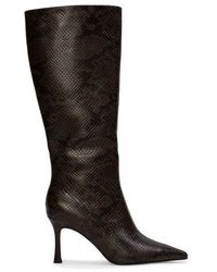 Black Suede Studio - Draya 80 Snake Boot - Lyst