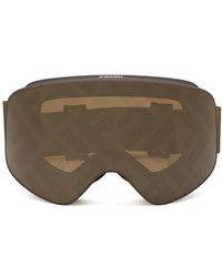 Fendi - Ski Mask With Logo Mirrored Lens - Lyst