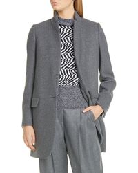 Stella McCartney Bryce Wool Blend Mélange Jacket - Gray