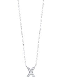 Bony Levy - Icon Diamond Initial Pendant Necklace - Lyst