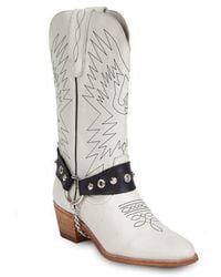 Urbnkicks - Cowboy Leather Boots - Lyst