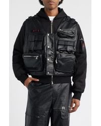 RTA - Geronimo Tactical Mixed Media Hooded Bomber Jacket - Lyst