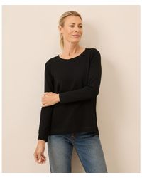 Pact - Luxe Stretch Jersey Swing Long Sleeve Tee - Lyst
