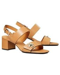 Tory Burch - Turnlock Heeled Sandal - Lyst