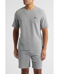 BOSS - Waffle Knit Lounge T-Shirt - Lyst