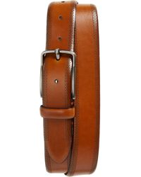 Johnston & Murphy - Perforated Leather Belt - Lyst