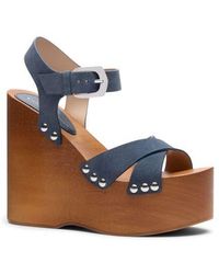 Stuart Weitzman - Kate Clog Wedge Sandal - Lyst